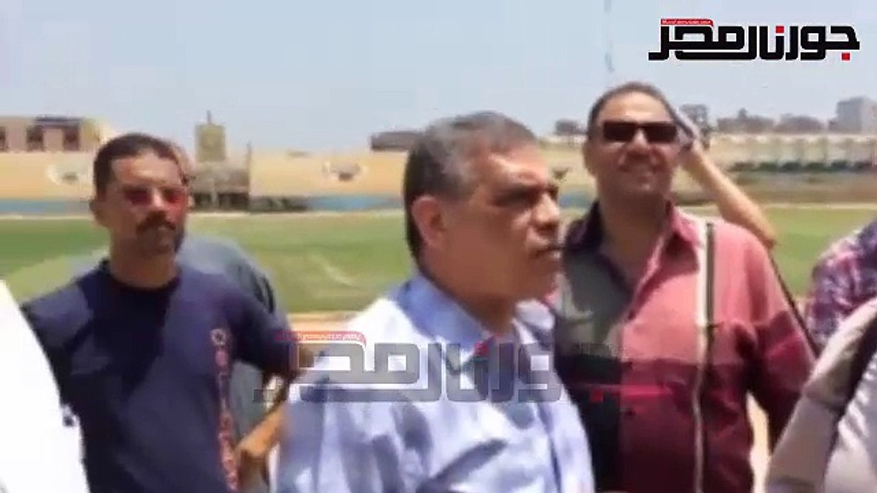 استعدادا لمباريات الدورى الممتاز.. وكيل الشباب والرياضه بالغربيه يتفقد اعمال تطوير ستاد طنطا