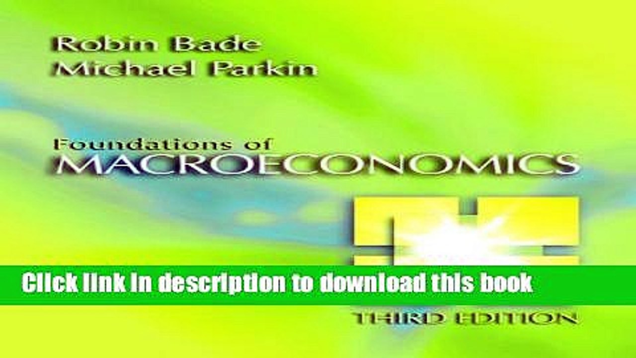 [Read PDF] Foundations of Macroeconomics plus MyEconLab plus eBook 1-semester Student Access Kit