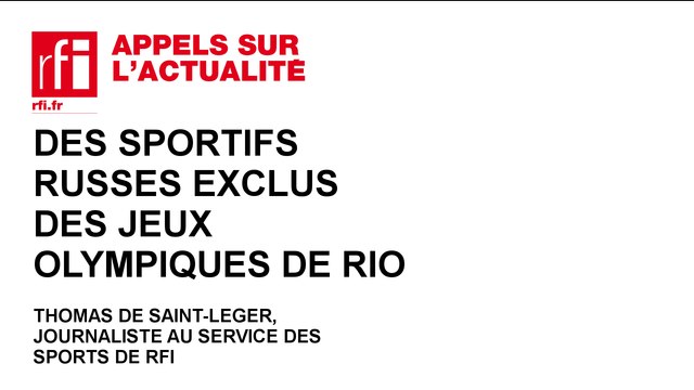 Jeux Olympiques de Rio : de nombreux sportifs russes exclus pour dopage