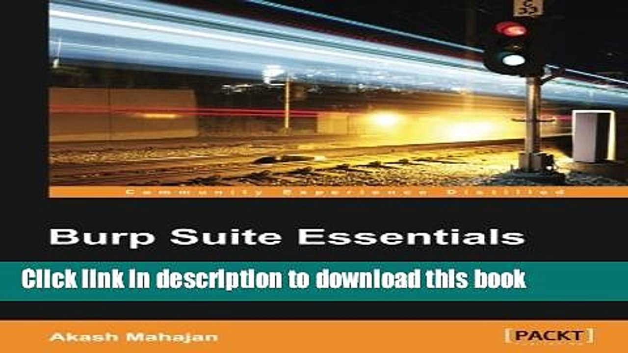 PDF  Burp Suite Essentials  Free Books