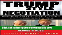 Books Trump-Style Negotiation: Powerful Strategies and Tactics for Mastering Every Deal Full Online