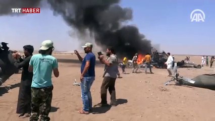 Suriye'de Rus helikopteri düşürüldü