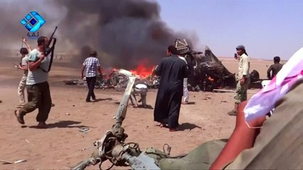 Syria war: Russian helicopter shot down