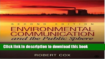 [Read PDF] Environmental Communication and the Public Sphere Download Online