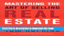 Books Mastering the Art of Selling Real Estate: Fully Revised and Updated Free Online
