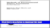 [Read PDF] Methods of Environmental Impact Assessment (Natural and Built Environment Series) Ebook