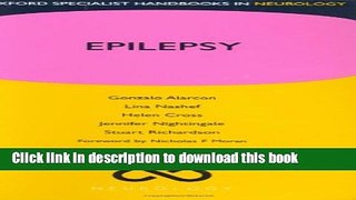 [Read PDF] Epilepsy (Oxford Specialist Handbooks in Neurology) Download Free