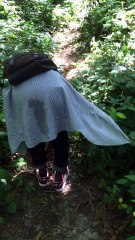 wura getting caught as we climb up a mountain lol