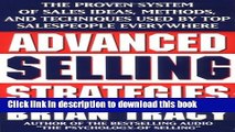 Books Advanced Selling Strategies: The Proven System of Sales Ideas, Methods, and Techniques Used