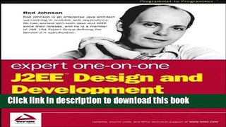 [Read PDF] Expert One-on-One J2EE Design and Development Download Online