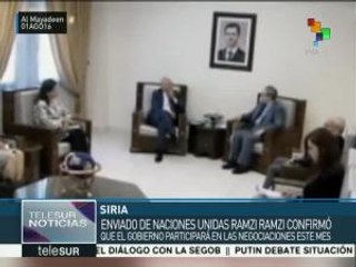 Gobierno sirio si participará en diálogos de paz de fines de agosto