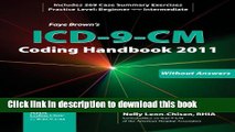 ICD-9-CM Coding Handbook, Without Answers, 2011 Revised Edition (Brown, ICD-9-CM Coding Handbook