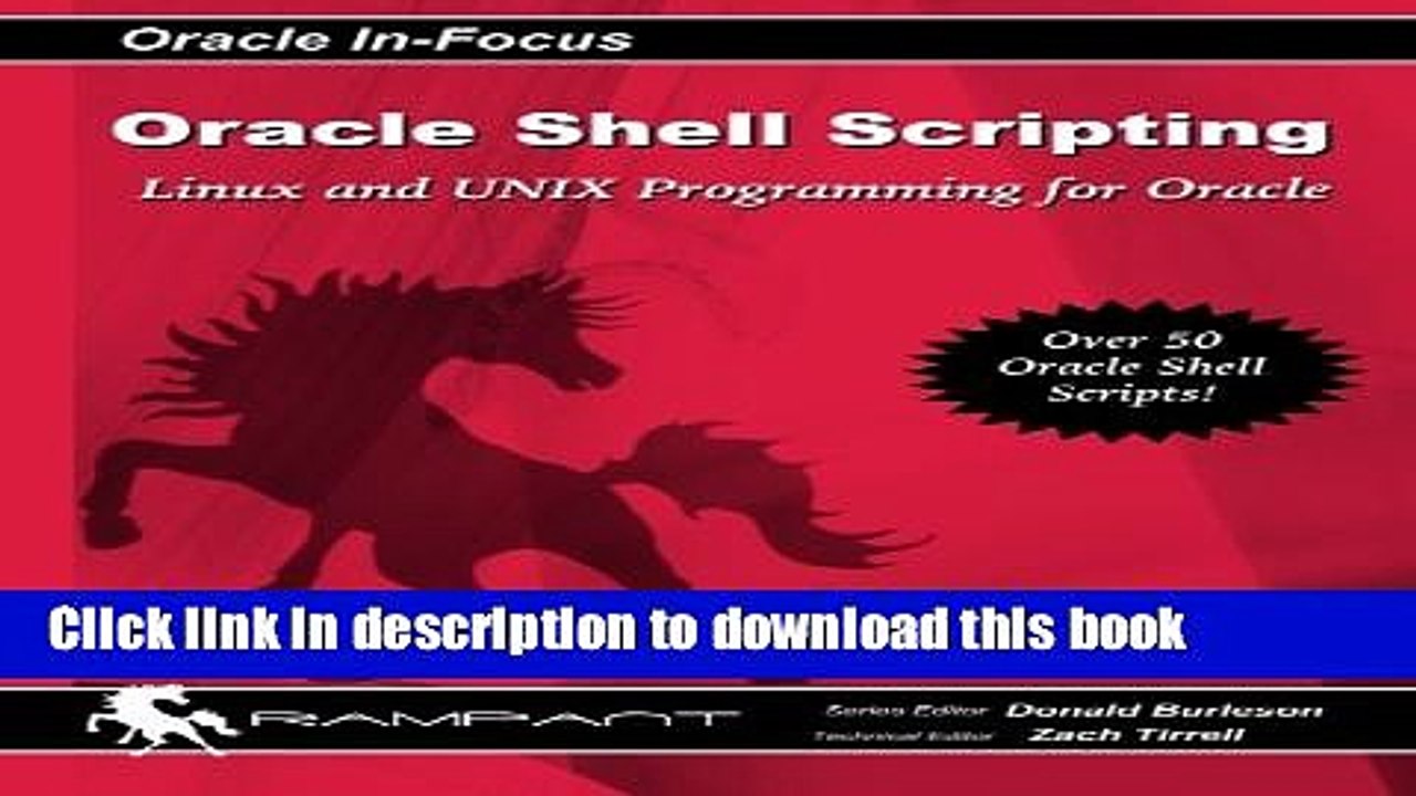 PDF  Oracle Shell Scripting: Linux and UNIX Programming for Oracle (Oracle In-Focus series)
