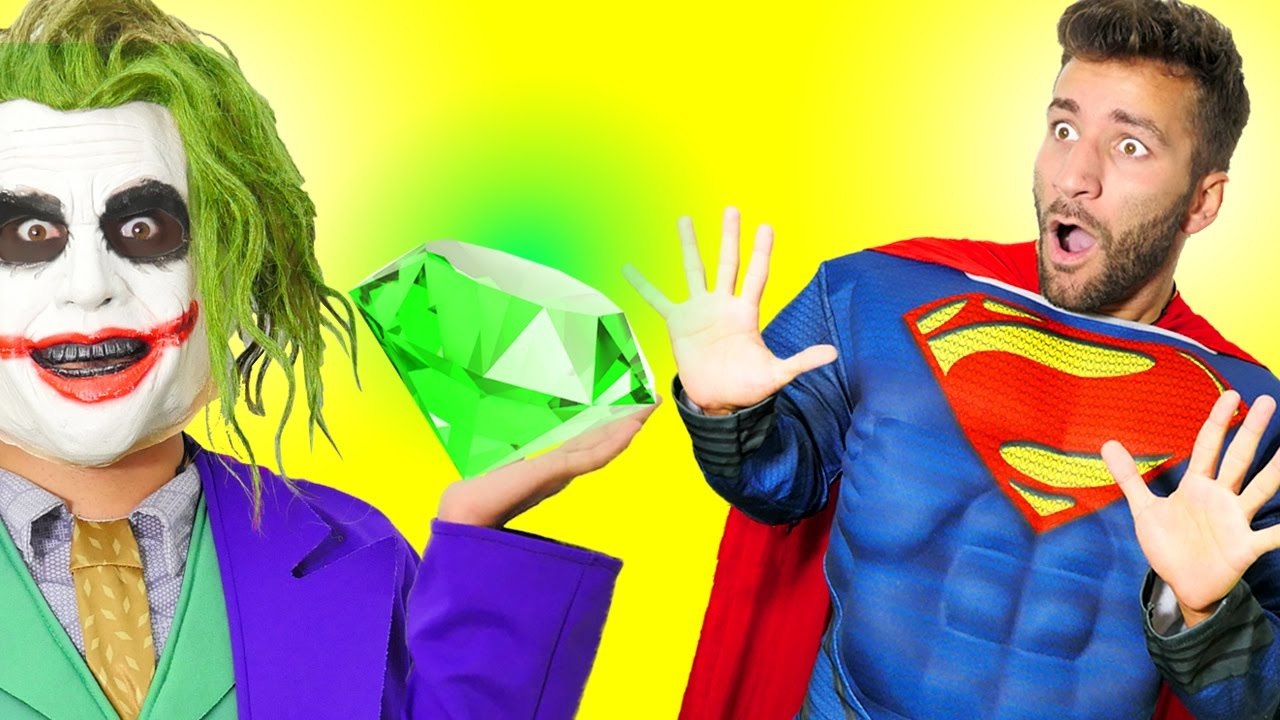 Spiderman & Superman vs kryptonite w\ Frozen Elsa & Pink Spidergirl in Real Life Superhero Fun