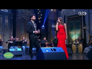 صاحبة السعادة | دويتو محمد عباس وهايدى موسى أغنية  " ياسلام على حبى وحبك "