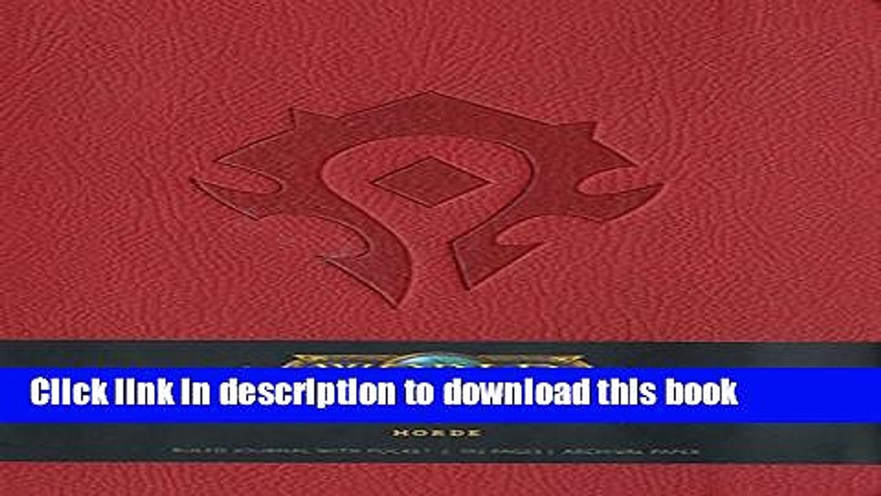 PDF  World of Warcraft Horde Hardcover Blank Journal (Insights Journals)  Free Books