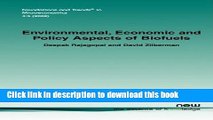 Books Environmental, Economic and Policy Aspects of Biofuels (Foundations and Trends(r) in