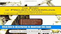 Ebook The End of Project Overruns: Lean and Beyond for Engineering, Procurement and Construction