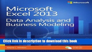 Books Microsoft Excel 2013 Data Analysis and Business Modeling Full Online