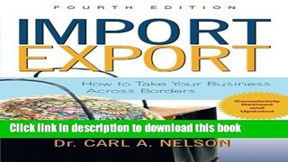 Books Import/Export: How to Take Your Business Across Borders Full Online