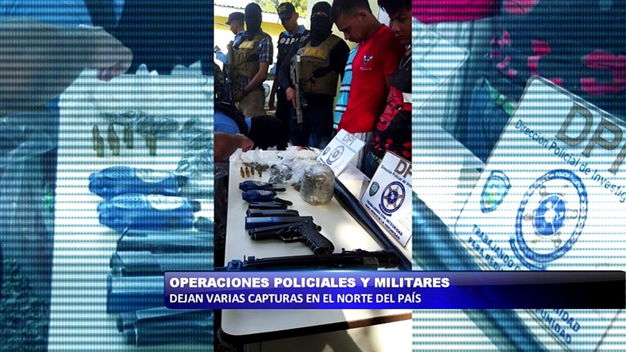 Operaciones policiales dejan varias personas capturadas