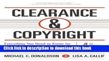 [Read PDF] Clearance   Copyright, 4th Edition: Everything You Need to Know for Film and Television