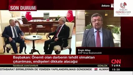 CHP Grup Başkanvekili Engin Altay gözaltıları değerlendiriyor