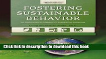 Books Fostering Sustainable Behavior: An Introduction to Community-Based Social Marketing Free
