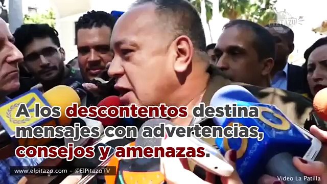 Diosdado y las constantes amenazas a los chavistas descontentos