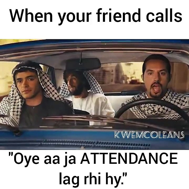 your friend calls and says come_ teacher is calling the attendance Funny video -
