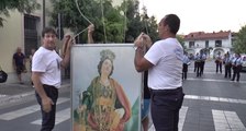 Carinaro (CE) - Festa di Sant'Eufemia, il quadro in piazza (31.07.16)
