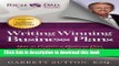 Books Writing Winning Business Plans: How to Prepare a Business Plan that Investors Will Want to