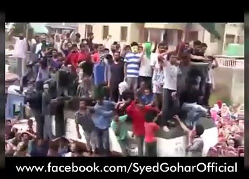 Kashmir Banega Pakistan, Azadi rally outside Syed Ali Geelani House