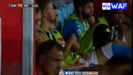 Dries Mertens Goal - Napoli Vs OGC Nice (2-0)