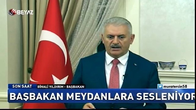 Başbakan Yıldırım halka seslendi