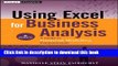 Books Using Excel for Business Analysis, + Website: A Guide to Financial Modelling Fundamentals