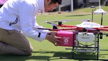 001_楽天のドローン配送サービス開始！--Rakuten's-new-drone-delivery-service-at-the-golf-course!_g【空撮ドローン】_drone