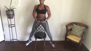 Tiffany Rothe's 5 Minute Fitness - Chair Workout part 1