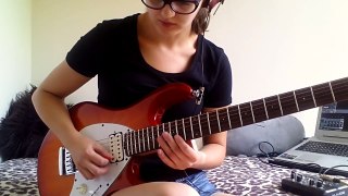 Steven Wilson - Happy Returns guitar solo cover (Sylwia Urban)
