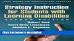 Books Strategy Instruction for Students with Learning Disabilities, Second Edition (What Works for