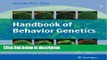 Books Handbook of Behavior Genetics Full Online