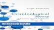 Ebook Criminological Theory: A Genetic-Social Approach Free Online