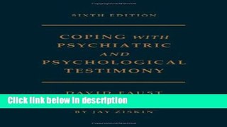 Ebook Coping with Psychiatric and Psychological Testimony Full Online