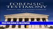 Books Forensic Testimony: Science, Law and Expert Evidence Free Online