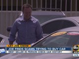 Let Joe Know: Avoiding car-buying scams