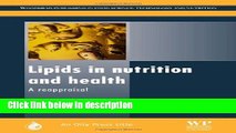 Ebook Lipids in Nutrition and Health: A Reappraisal (Oily Press Lipid Library Series) Full Online