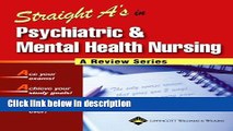 Books Straight A s in Psychiatric and Mental Health Nursing Free Online