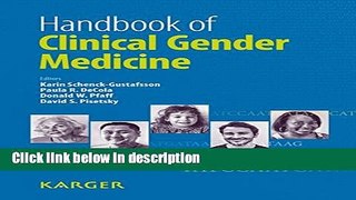 Ebook Handbook of Clinical Gender Medicine Full Online