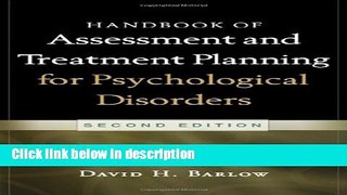 Books Handbook of Assessment and Treatment Planning for Psychological Disorders, 2/e Free Online