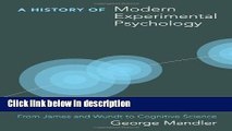 Books A History of Modern Experimental Psychology: From James and Wundt to Cognitive Science